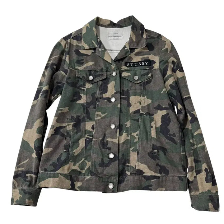 [BUNJANG] Stussy Camo Cheetah Back Patch Jacket / 희귀템 스투시 카모 치타 백패치 자켓