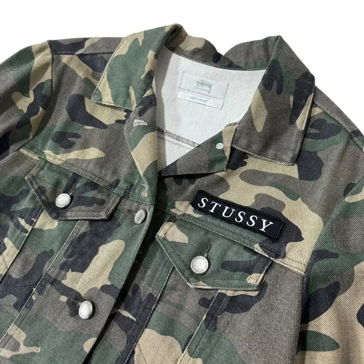 [BUNJANG] Stussy Camo Cheetah Back Patch Jacket / 희귀템 스투시 카모 치타 백패치 자켓