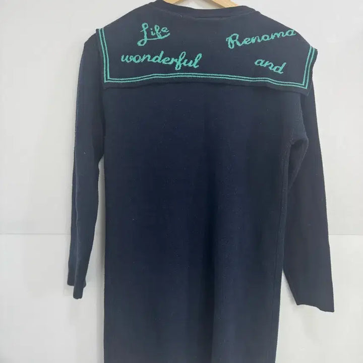 [BUNJANG] Renoma Navy Cardigan with Emerald Detail / renoma 레노마 네이비 가디건
