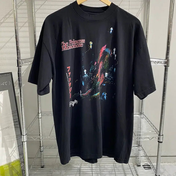 [BUNJANG] Studio Ghibli Princess Mononoke Kodama Bootleg Animation T-Shirt / 지브리 모노노케 코다마 부틀렉 애니메이션 티셔츠 애니티