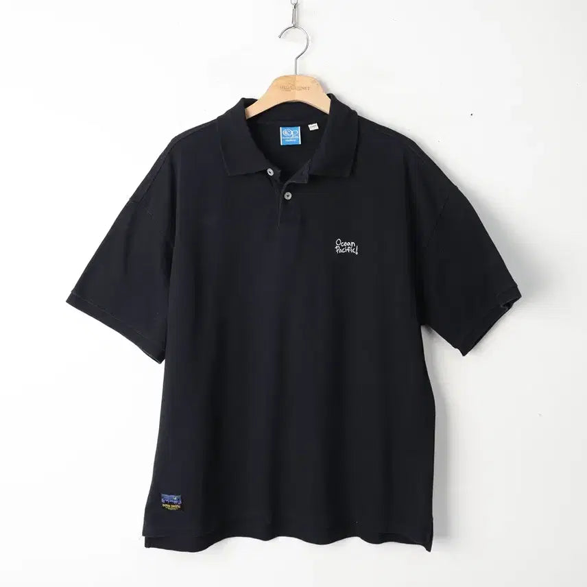 [BUNJANG] Ocean Pacific Cotton Polo Shirt Black / 105/오션퍼시픽 코튼 카라티