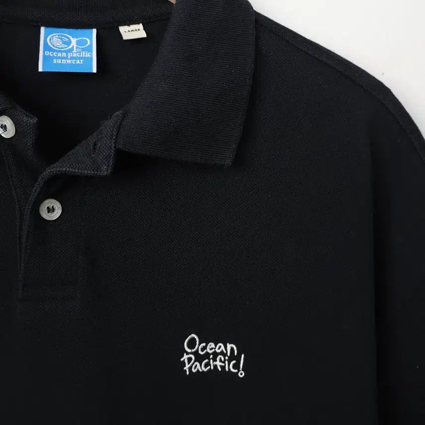[BUNJANG] Ocean Pacific Cotton Polo Shirt Black / 105/오션퍼시픽 코튼 카라티