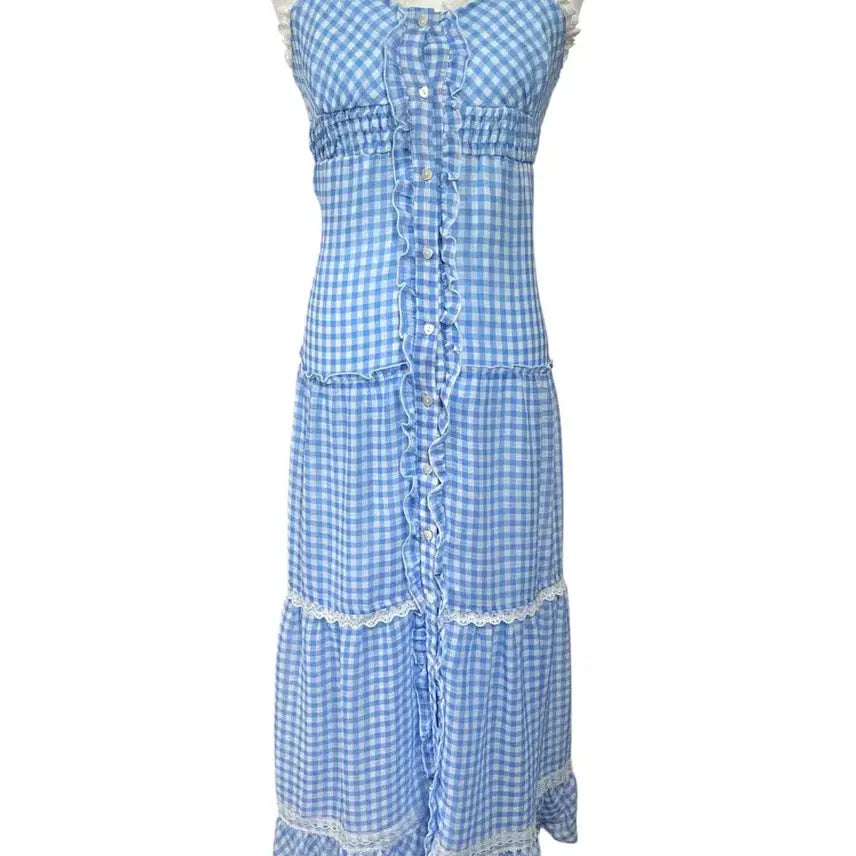 [BUNJANG] Gingham Check Dress / 트랄라라 깅엄체크 원피스