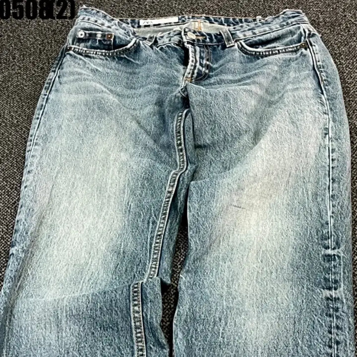 [BUNJANG] Zara Washed Denim Pants Jeans / 자라 워싱 데님 팬츠 청바지