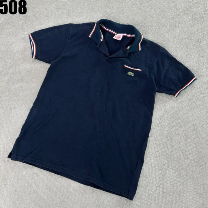 [BUNJANG] Lacoste LIVE Short Sleeve Polo Shirt Navy / Lacoste LIVE 라코스테 카라 반팔티 네이비