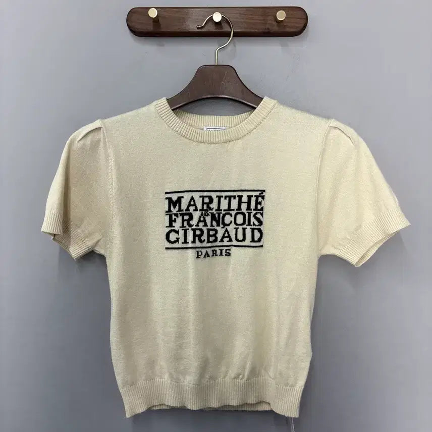 [BUNJANG] Marithe Francois Girbaud Classic Logo Knit Short Sleeve Top / 마리떼프랑소와저버 클래식로고 니트반팔 A3864