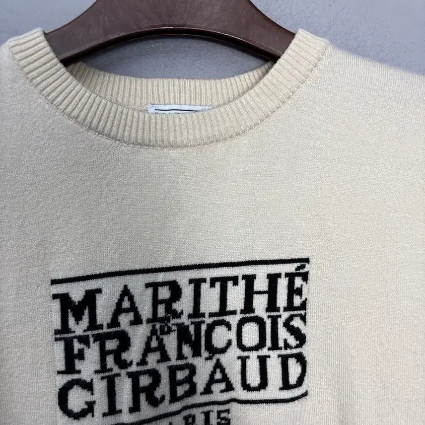 [BUNJANG] Marithe Francois Girbaud Classic Logo Knit Short Sleeve Top / 마리떼프랑소와저버 클래식로고 니트반팔 A3864