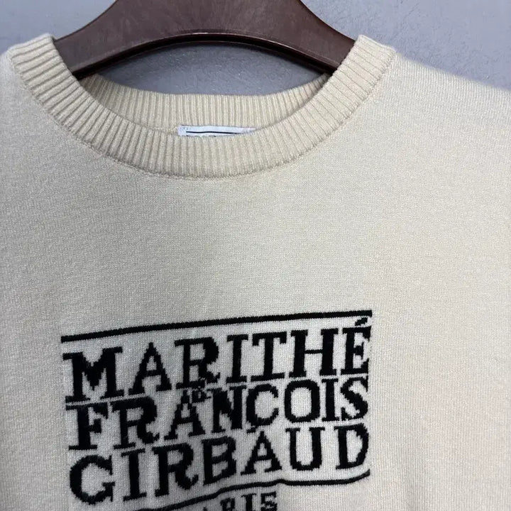 [BUNJANG] Marithe Francois Girbaud Classic Logo Knit Short Sleeve Top / 마리떼프랑소와저버 클래식로고 니트반팔 A3864