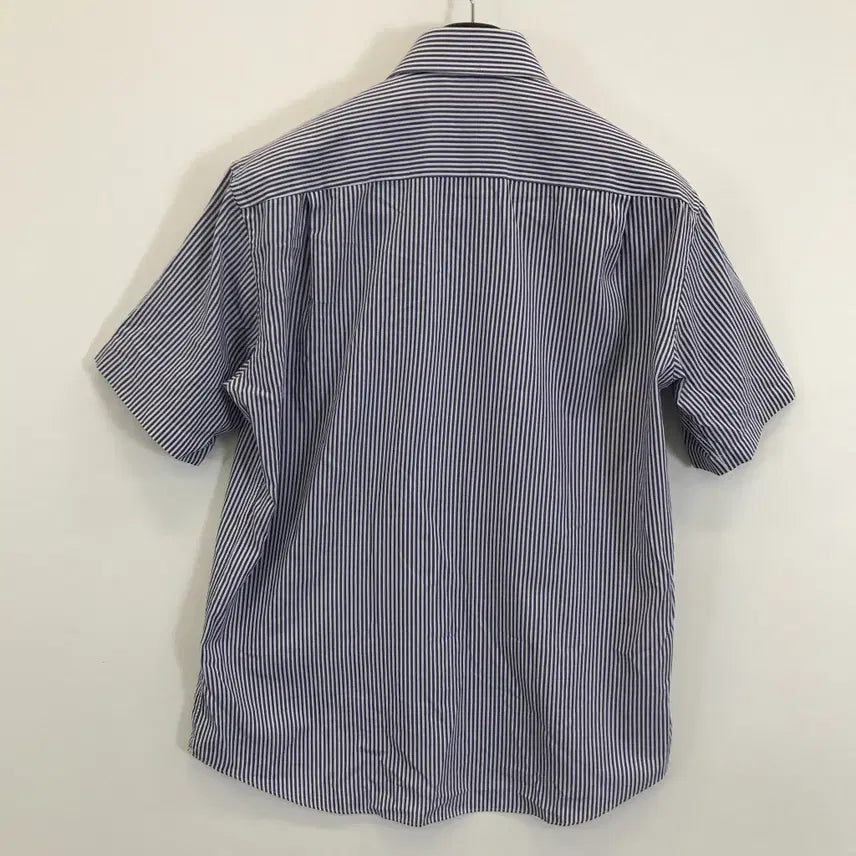 [BUNJANG] Daks Blue Stripe Short Sleeve Shirt 100 / 닥스 블루스트라이프셔츠 반팔 [100]