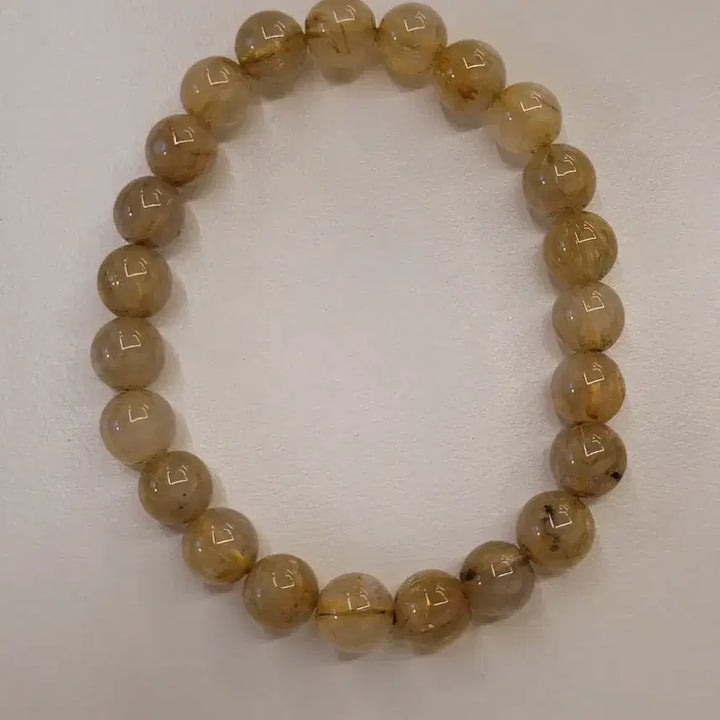 [BUNJANG] Natural Golden Rutilated Quartz Bracelet / 아름다운 천연 금침수정 팔찌