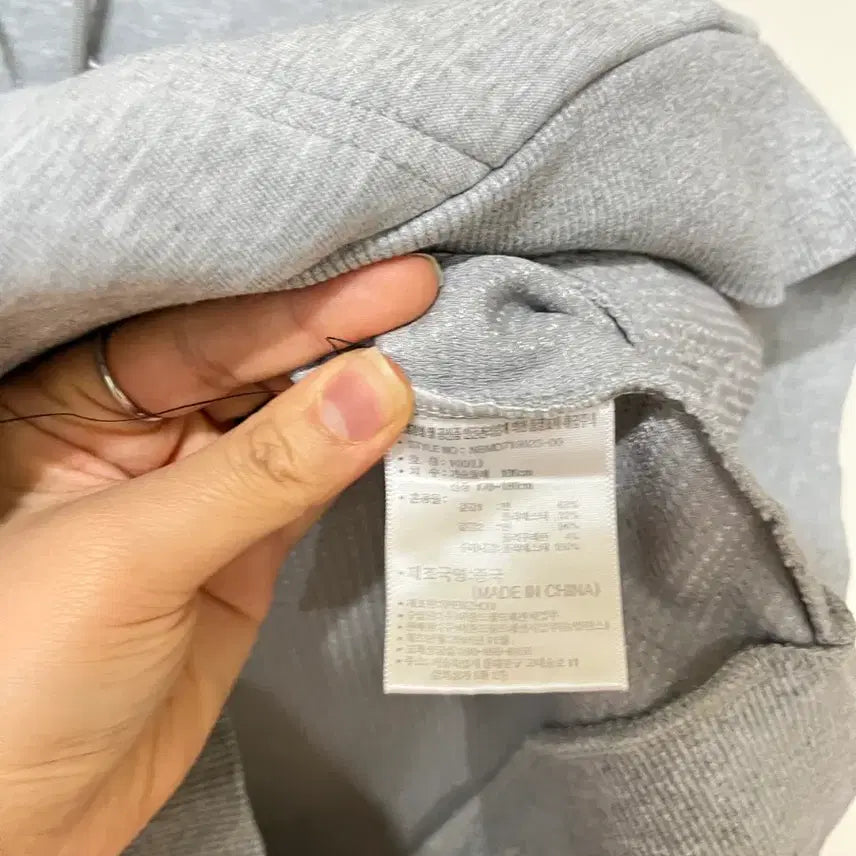 [BUNJANG] New Balance Hoodie Gray Size 100 / (100)뉴발란스 후드집업