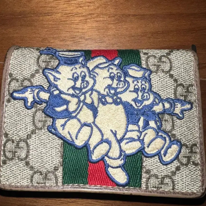 [BUNJANG] Gucci Three Little Pigs Zipped Wallet / 구찌 아기돼지 삼형제 반지갑