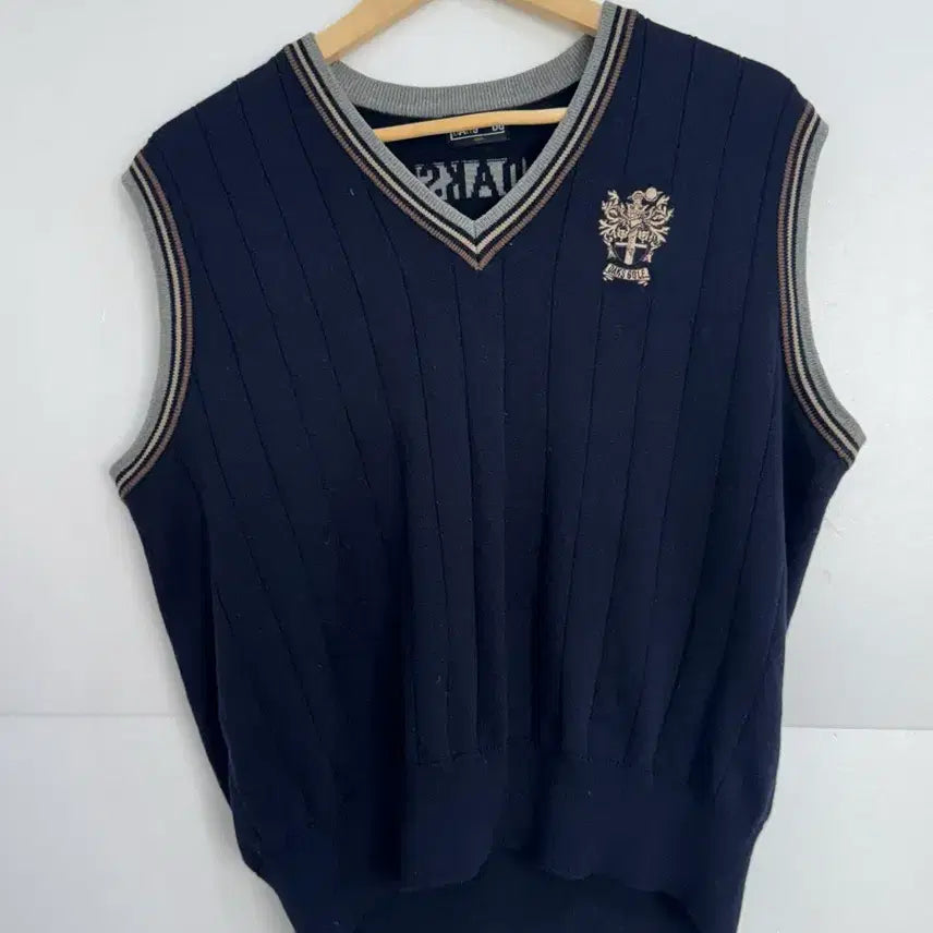 [BUNJANG] Daks Navy Knit Vest / 닥스 네이비 니트 베스트