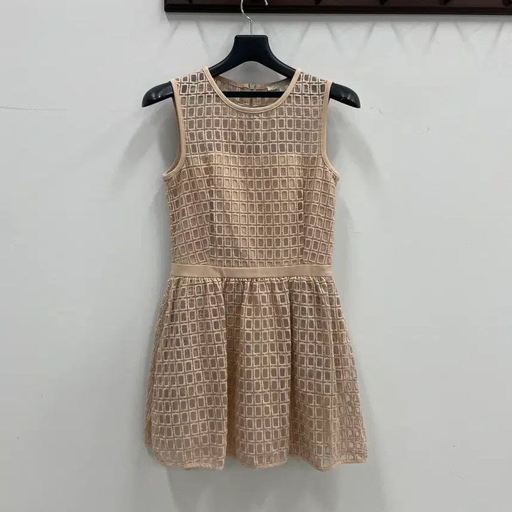 [BUNJANG] Maje Blush Pink Cloche Sleeveless Dress / 마쥬 여성44-55 블러시 핑크 클로슈 슬리브리스 원피스