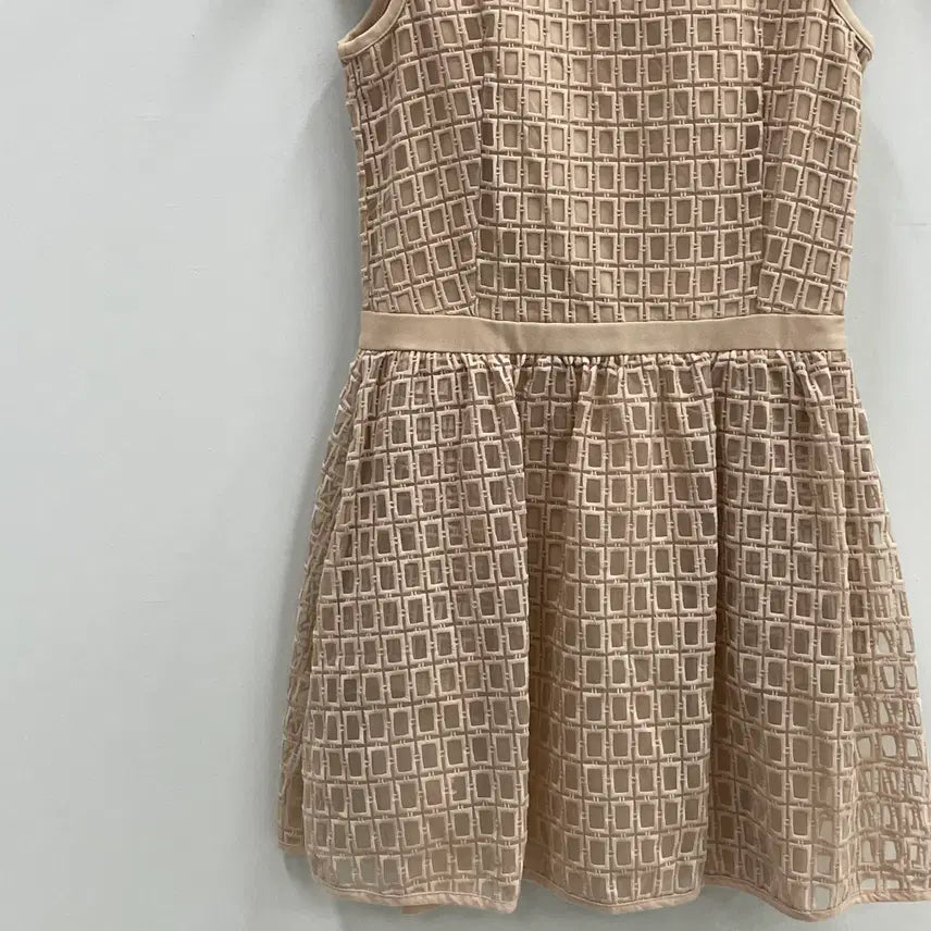 [BUNJANG] Maje Blush Pink Cloche Sleeveless Dress / 마쥬 여성44-55 블러시 핑크 클로슈 슬리브리스 원피스