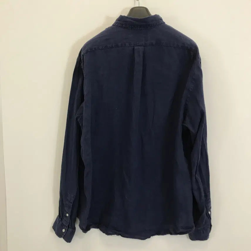 [BUNJANG] Polo Ralph Lauren Linen Shirt Navy XXL / 폴로 랄프로렌 린넨셔츠 네이비 [XXL]