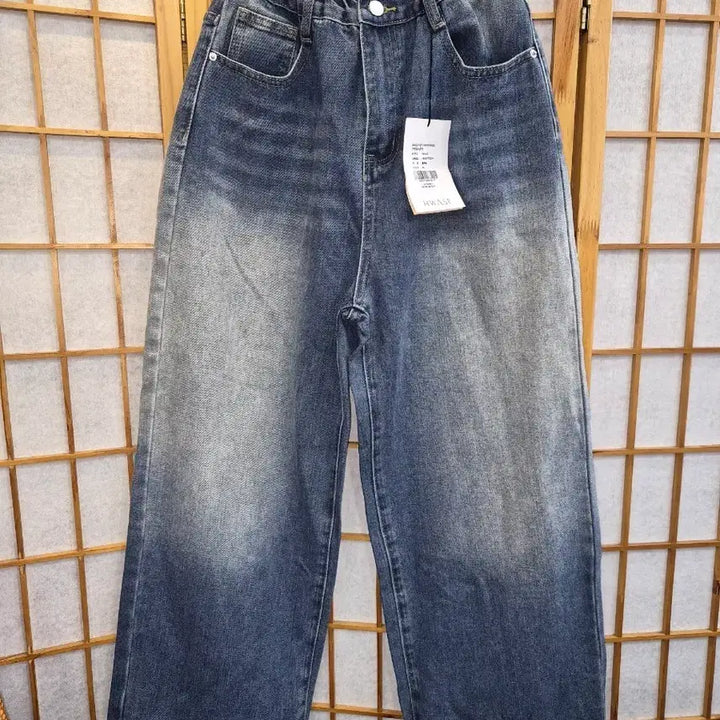 [BUNJANG] HWASE Denim Wide Banding Jeans New / HWASE 데님 와이드 밴딩 청바지 새제품