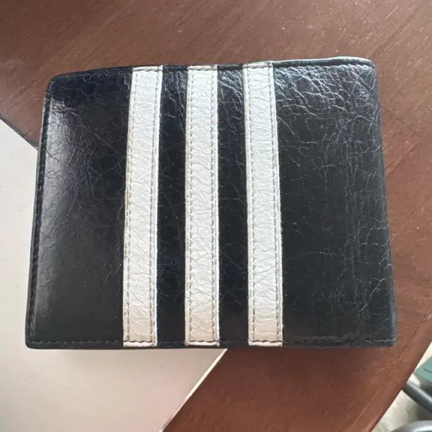[BUNJANG] Balenciaga x Adidas Black Bifold Wallet / 발렌시아가 아디다스 블랙 반지갑