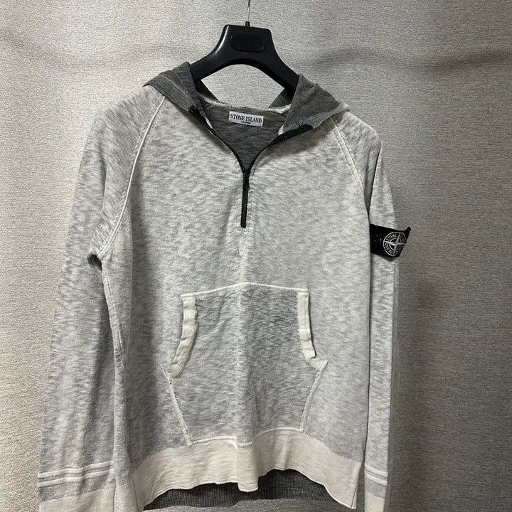 [BUNJANG] Stone Island Archive White Badge Knit Half Zip (XL) / (주말할인)스톤아일랜드 아카이브 화이트와펜 니트 반집업 (XL)