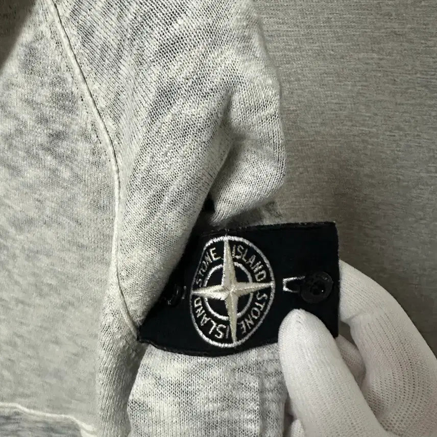 [BUNJANG] Stone Island Archive White Badge Knit Half Zip (XL) / (주말할인)스톤아일랜드 아카이브 화이트와펜 니트 반집업 (XL)