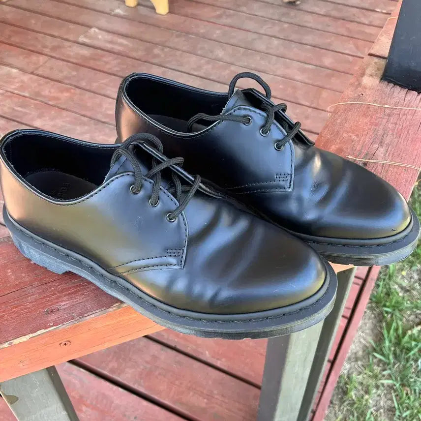 [BUNJANG] Dr. Martens 1461 Mono Black Shoes UK 8 / 닥터마틴 1461 모노 블랙 UK8
