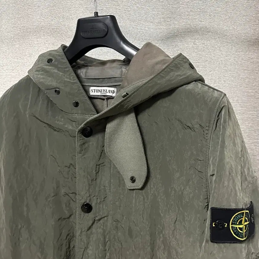 [BUNJANG] Stone Island Archive Nylon Hooded Coat / (주말할인)스톤아일랜드 아카이브 나일론 후드 코트 (100)