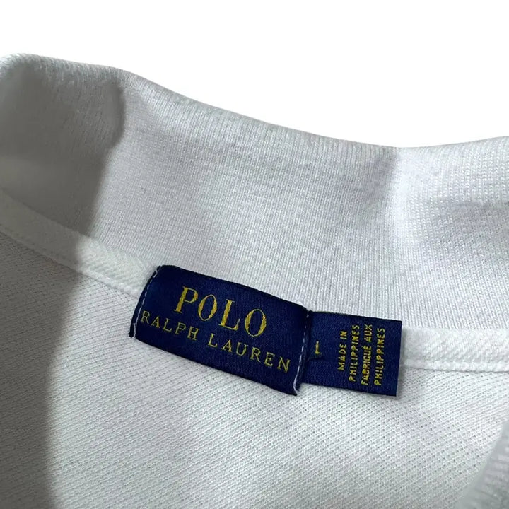 [BUNJANG] Polo Ralph Lauren White Short-Sleeve Polo Shirt / 신형 폴로 랄프로렌 화이트 반팔카라티