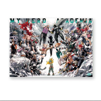 [BUNJANG] My Hero Academia Art Exhibition B2 Poster Key Visual Hero vs Villain (Sealed) / 나히아 원화전 B2 포스터 키 비주얼 히어로 VS 적 빌런 미개봉 현물