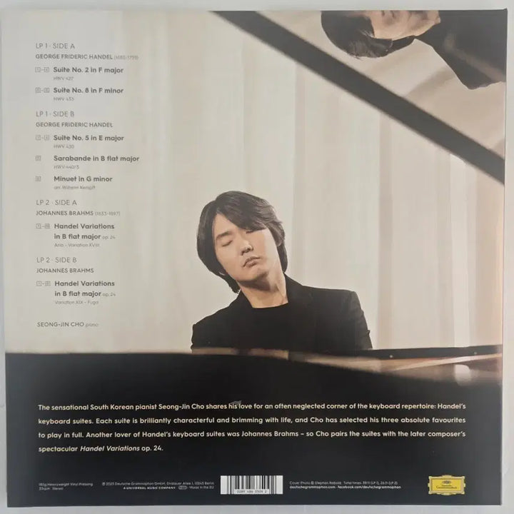 [BUNJANG] Jo Seong-jin The Handel Project 2LP (Unsealed) / 조성진 Hendel Project 2LP (단순 개봉)