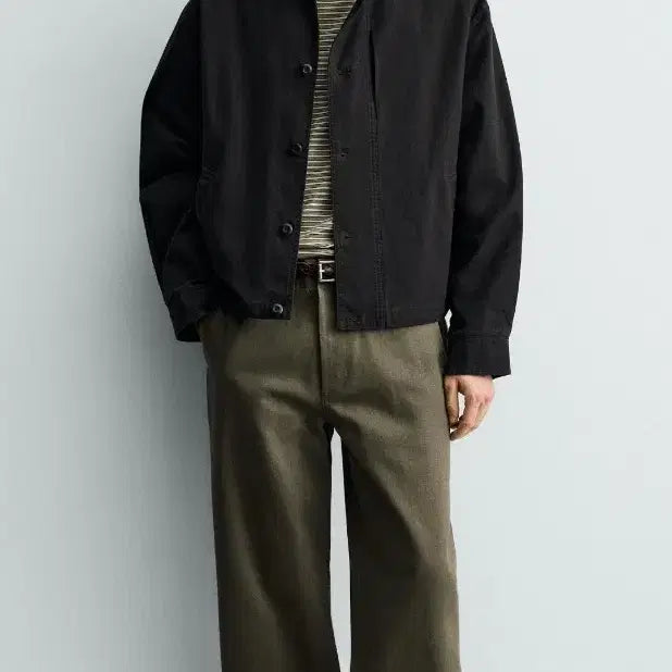 [BUNJANG] Joo Woo Jae x Zara Boxy Fit Cotton Jacket - Black (M) / 주우재 자라 박시핏 코튼 자켓 M 블랙