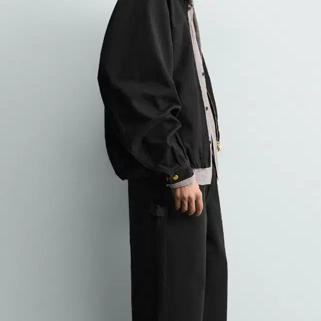 [BUNJANG] Joo Woo Jae x Zara Boxy Fit Cotton Jacket - Black (M) / 주우재 자라 박시핏 코튼 자켓 M 블랙