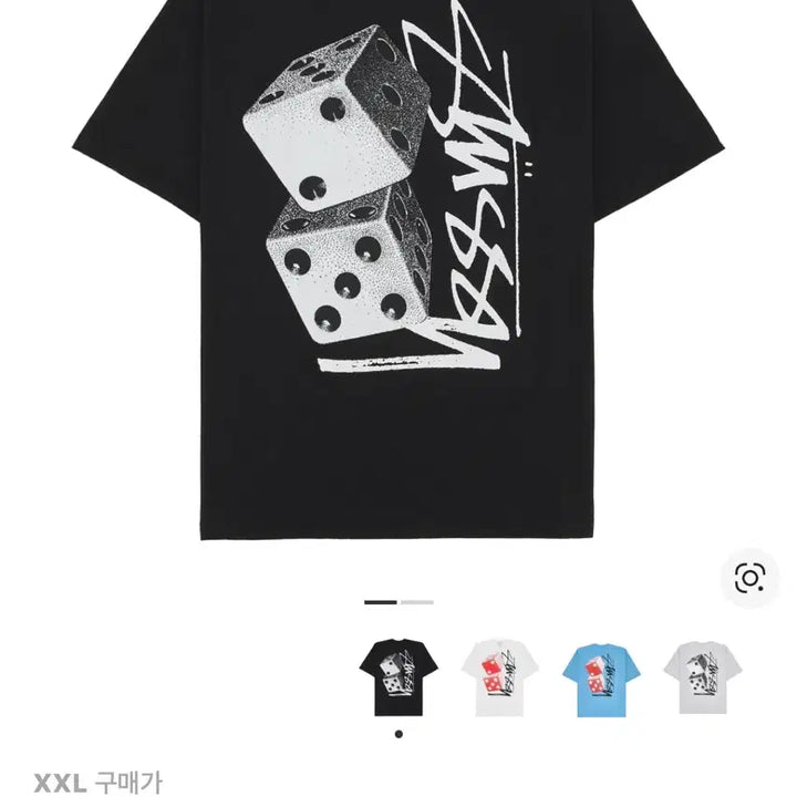 [BUNJANG] Stussy Tall Dice T-Shirt Black XXL / 스투시 톨 다이스 티셔츠 블랙 XXL