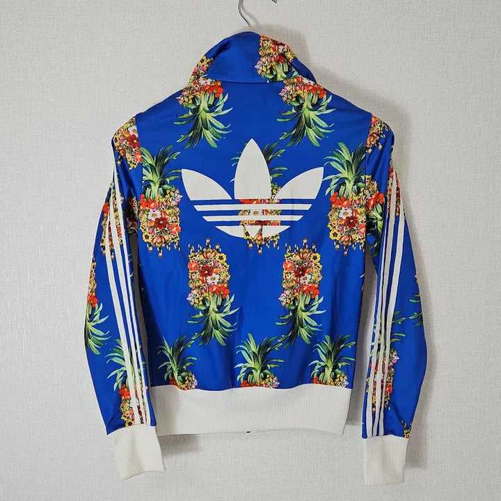 [BUNJANG] Adidas Fruit Flower Big Logo Cropped Jersey Track Top / 아디다스 빅로고 후르츠플라워 크롭 져지 트랙탑 희귀 85 (거의 새상품)