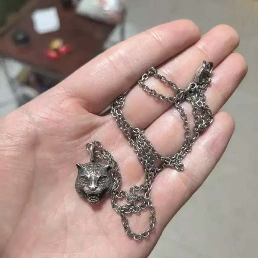 [BUNJANG] Gucci Angerforest Cat Head Necklace / 구찌 신품급 앵거포레스트 캣헤드 목걸이 극상품