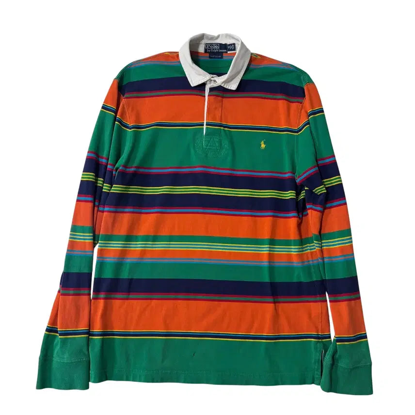 [BUNJANG] Polo Ralph Lauren Striped Rugby Shirt / 폴로 랄프로렌 단가라 럭비티셔츠