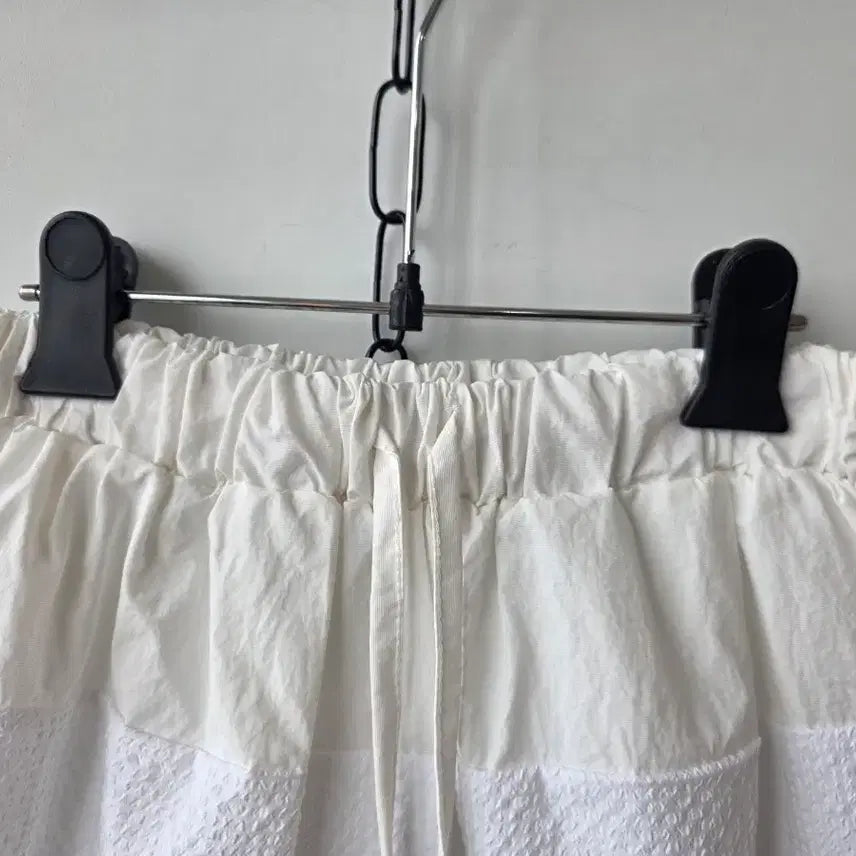 [BUNJANG] Color-Blocked Mini Skirt / S/밴딩 배색 미니스커트/새제품