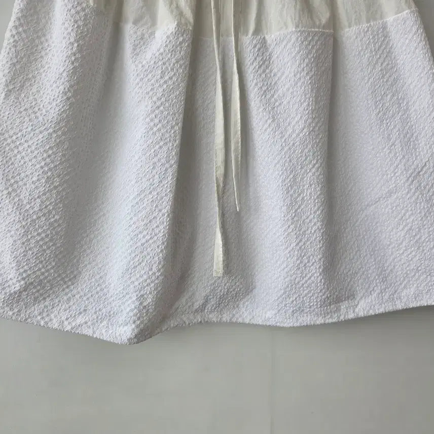 [BUNJANG] Color-Blocked Mini Skirt / S/밴딩 배색 미니스커트/새제품