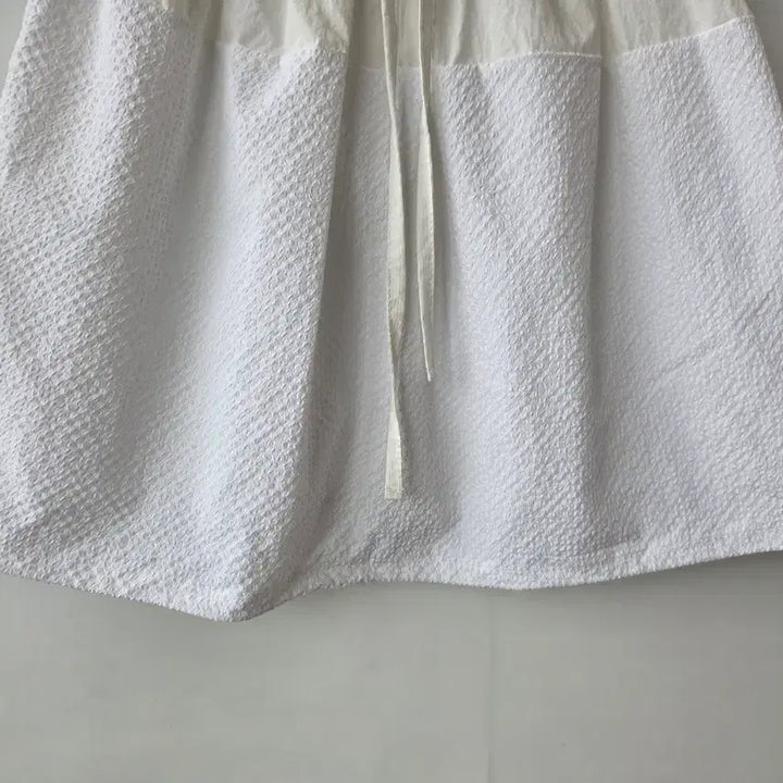[BUNJANG] Color-Blocked Mini Skirt / S/밴딩 배색 미니스커트/새제품