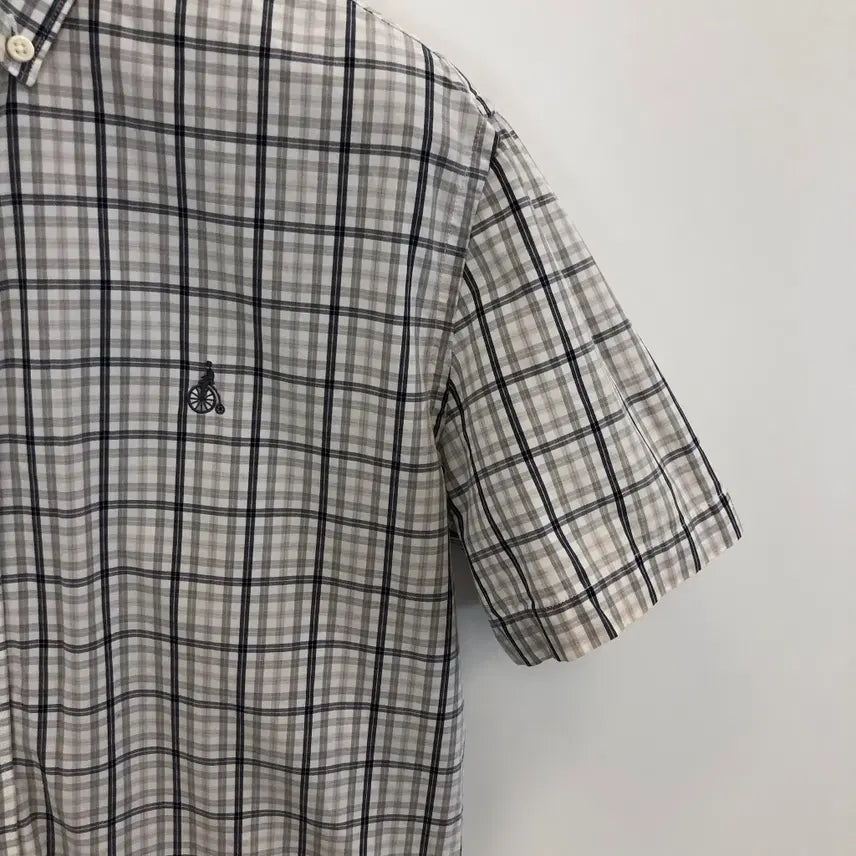 [BUNJANG] Beanpole Traditional Embroidered Logo Short-Sleeve Shirt Size 100 / 빈폴 트레디셔널 자수로고 반팔셔츠 100