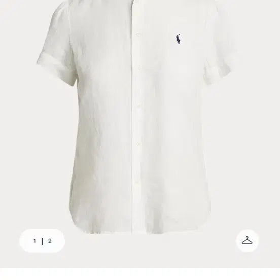 [BUNJANG] Polo Ralph Lauren Linen Shirt White Size S / (새상품)폴로 랄프로렌 린넨 셔츠 화이트(s사이즈)
