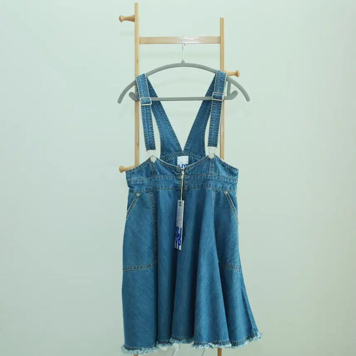 [BUNJANG] SJYP Denim Overalls Dress / SJYP 데님 멜빵 원피스