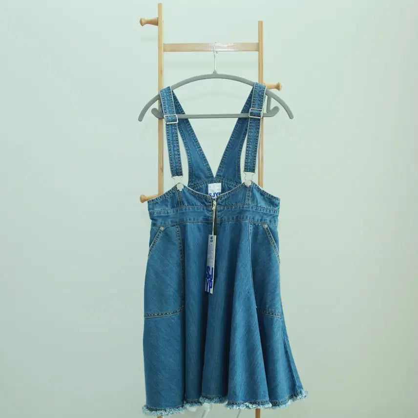 [BUNJANG] SJYP Denim Overalls Dress / SJYP 데님 멜빵 원피스
