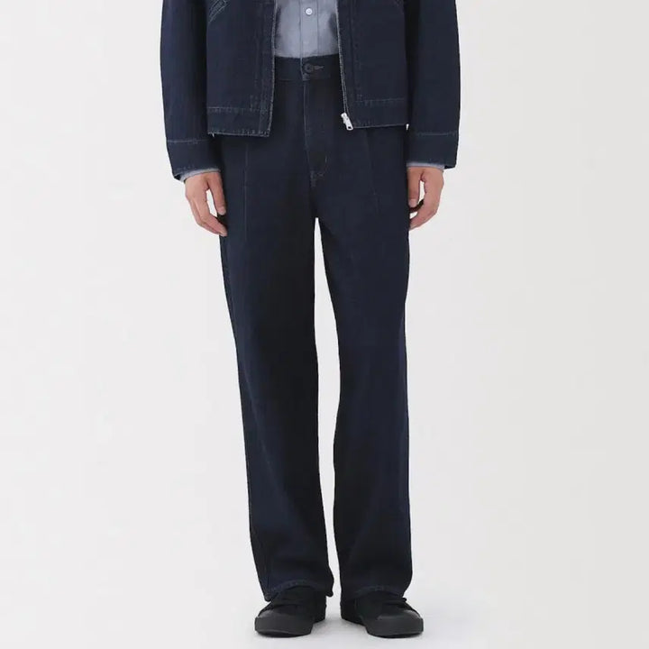 [BUNJANG] Muji Organic Cotton Kapok Denim Work Pants / [새제품/30-32] 무인양품, 오가닉 코튼 데님팬츠