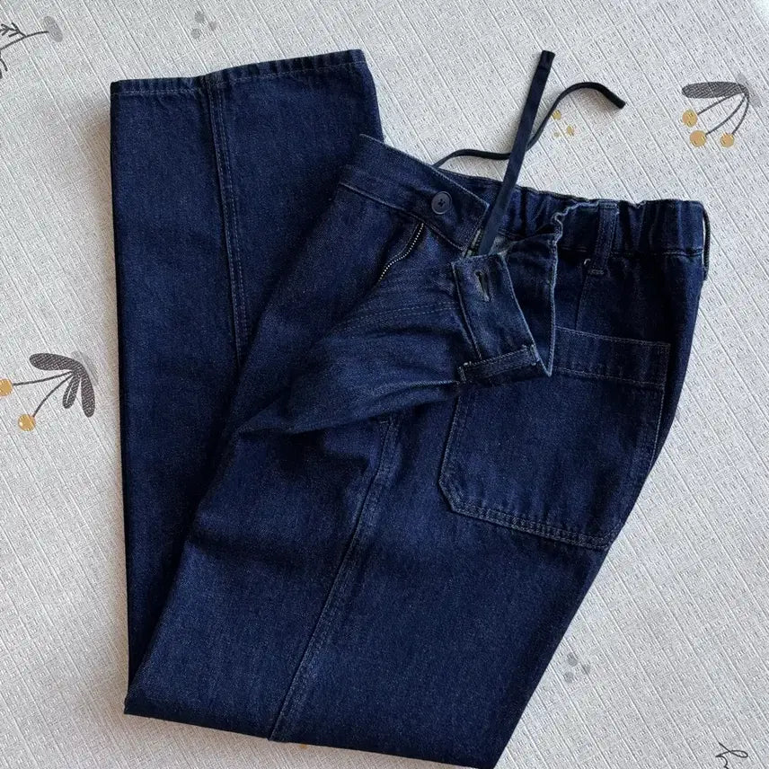 [BUNJANG] Muji Organic Cotton Kapok Denim Work Pants / [새제품/30-32] 무인양품, 오가닉 코튼 데님팬츠