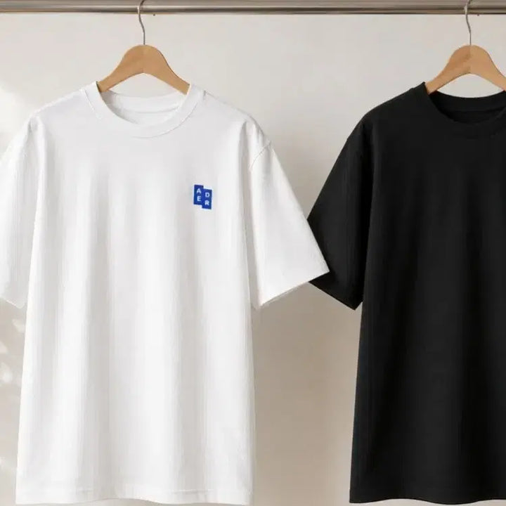 [BUNJANG] Ader Error Unisex Short Sleeve T-Shirt White/Black / 아더에러  반팔 티셔츠 화이트/블랙. S~xl 남녀공용