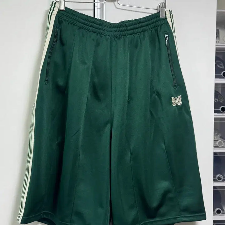 [BUNJANG] Needles LHP Track Shorts Green M / 니들스 LHP 트랙 쇼츠 그린 M