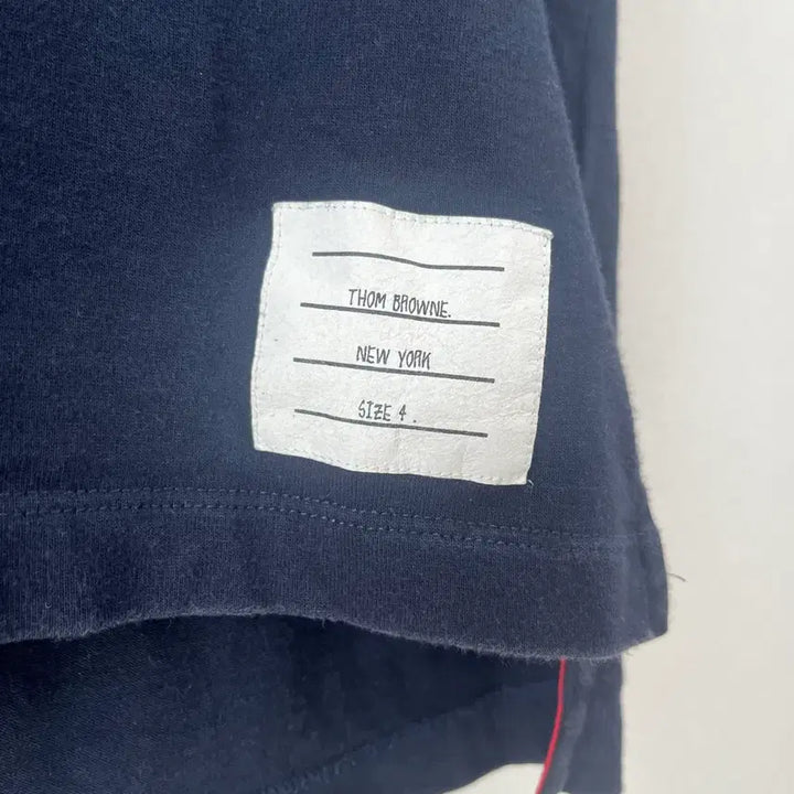 [BUNJANG] Thom Browne RWB Stripe Short Sleeve T-Shirt Navy / [4]톰브라운 RWB 스트라이프 반팔 네이비