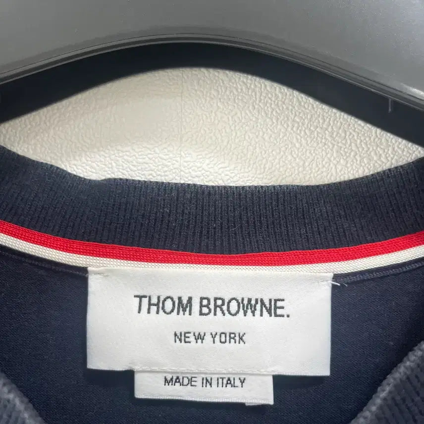 [BUNJANG] Thom Browne RWB Stripe Short Sleeve T-Shirt Navy / [4]톰브라운 RWB 스트라이프 반팔 네이비