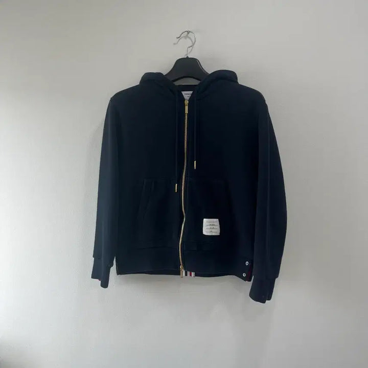 [BUNJANG] Thom Browne Back Tricolor Hoodie Zip-Up Navy / [1]톰브라운 백삼선 후드집업 네이비