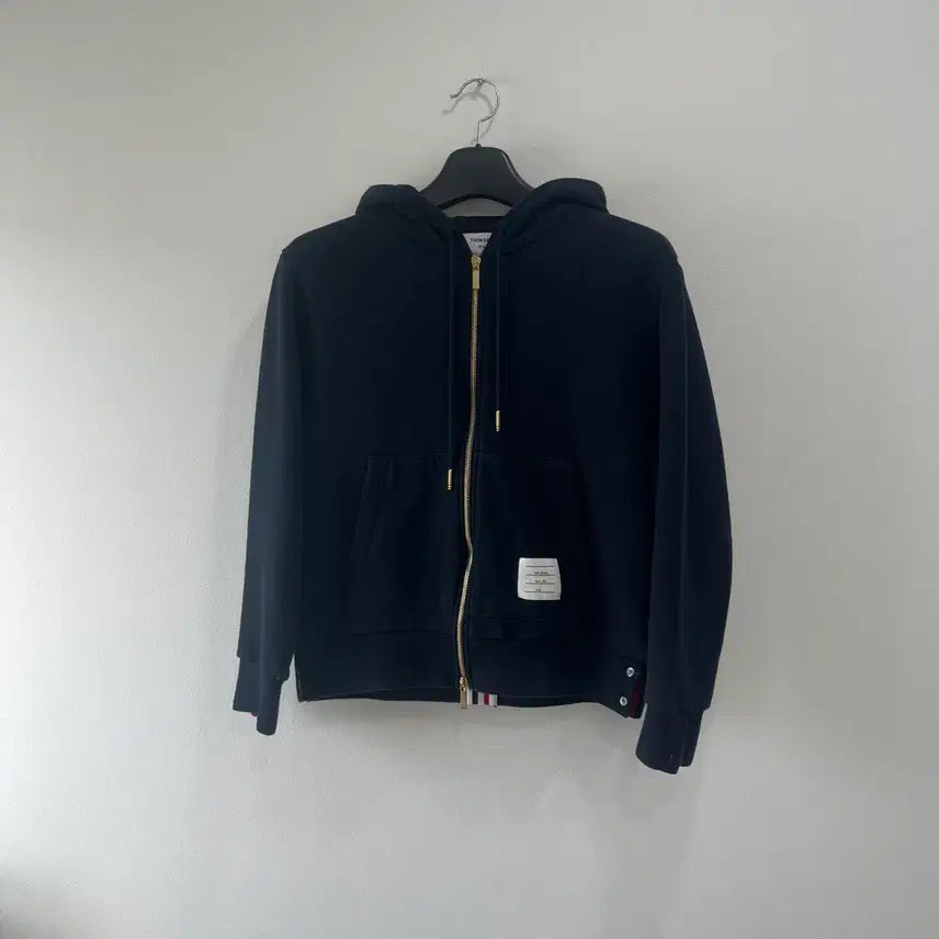 [BUNJANG] Thom Browne Back Tricolor Hoodie Zip-Up Navy / [1]톰브라운 백삼선 후드집업 네이비